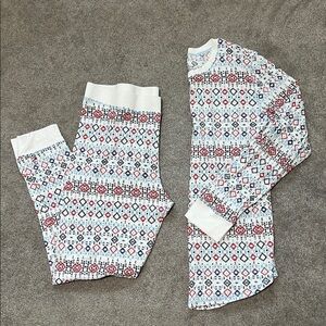 Cuddl Duds Thermal Pajama Set Long Sleeve And Pants Size XL